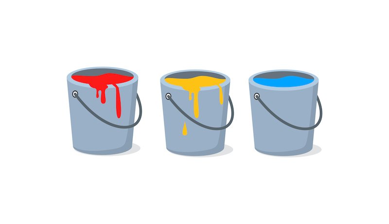 paint bucket with good quality with good color
