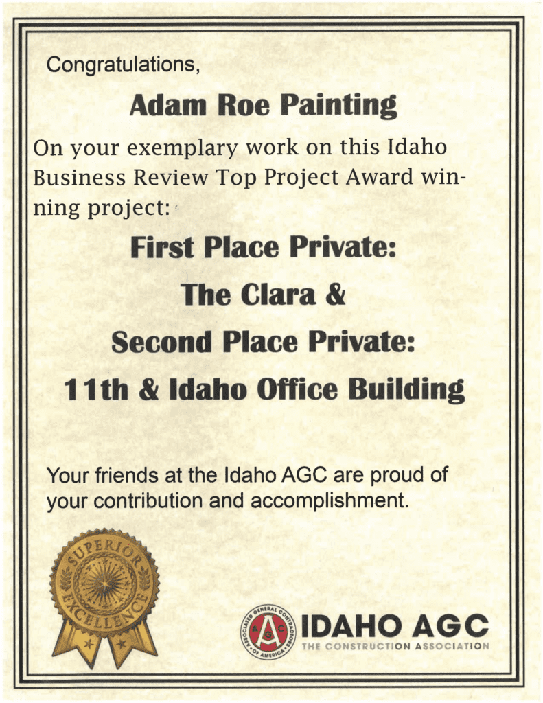 Idaho AGC Private Awards