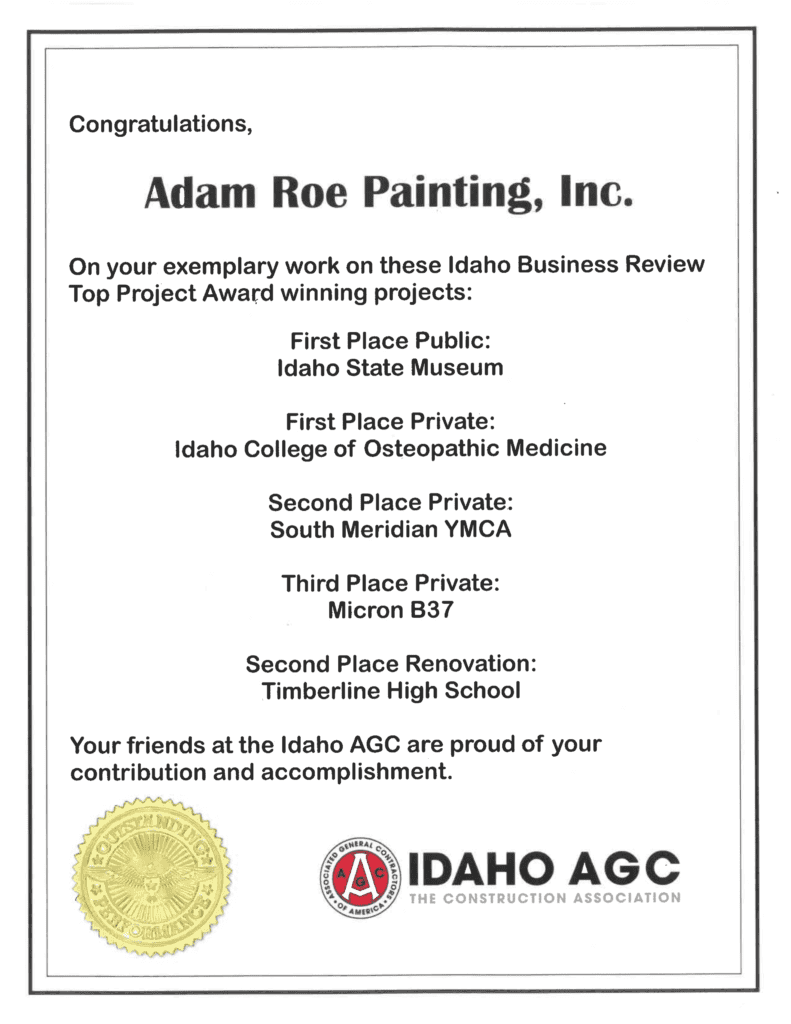 Idaho AGC Summary Default Alt Tag for this page