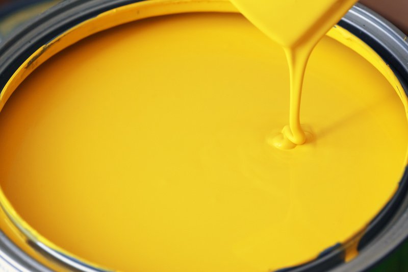 yellow paint
