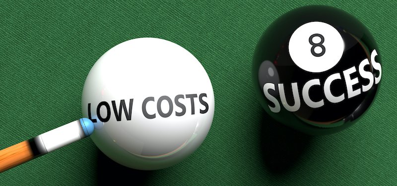 Painting Costs billiard balls with low costs for success
