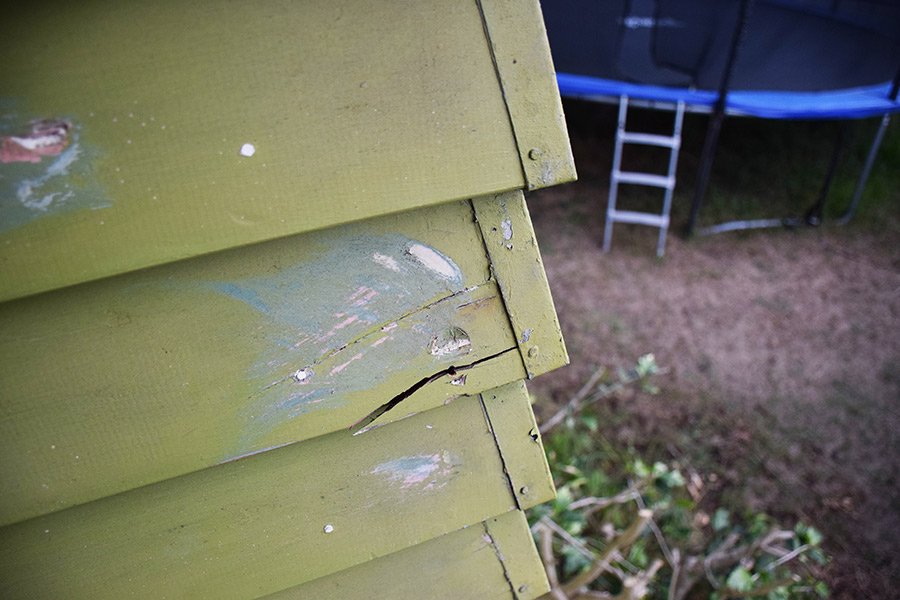 exterior siding damage