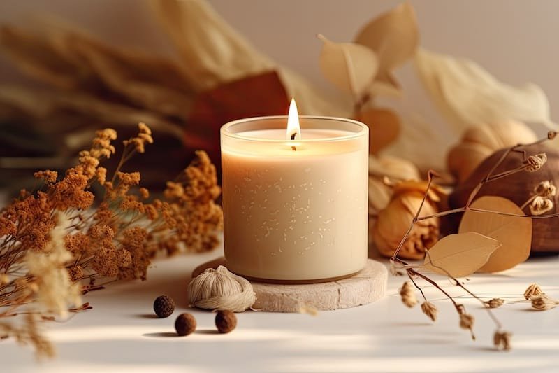 vanilla scented candle