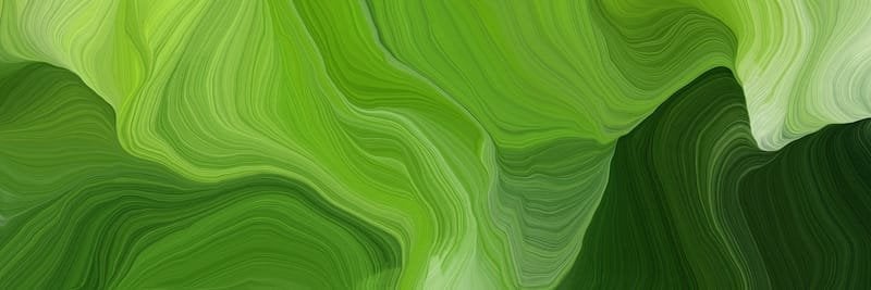 horizontal banner with waves. modern waves background illustration with dark green, olive drab and very dark green color.