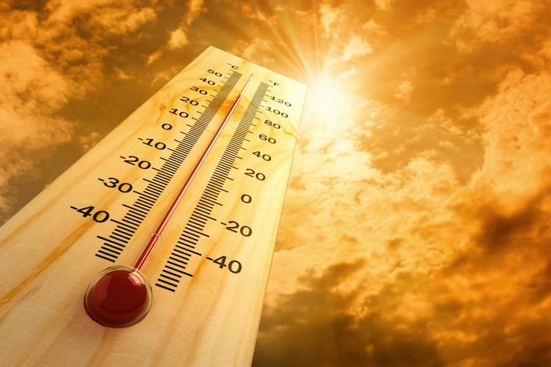 thermometer in the sky, the heat