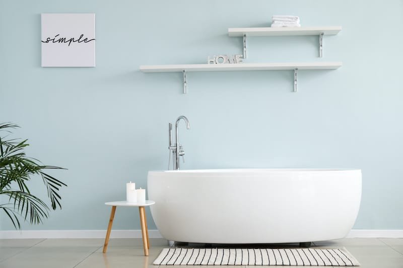 Stylish interior of modern bathroom