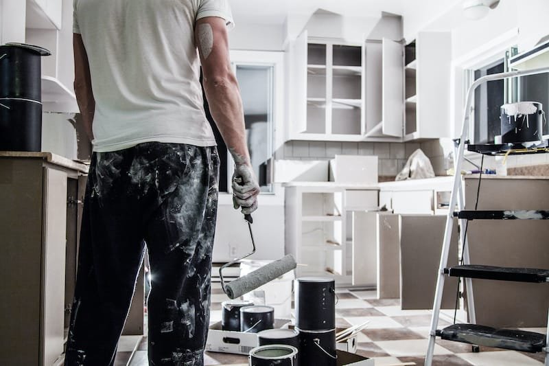 kitchen cabinet makeover with paint